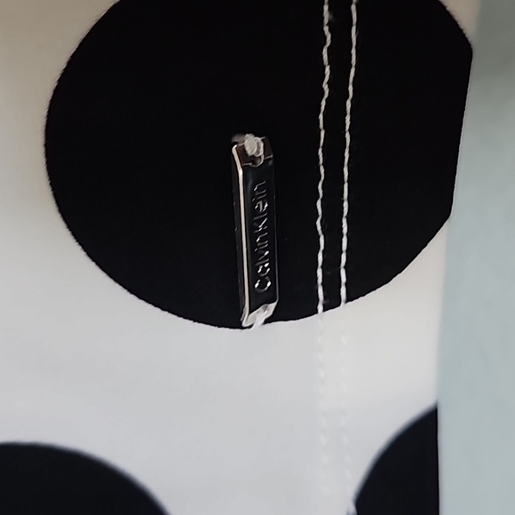 Calvin klein Mod Pinup Rockabilly square neck polka dot shell top medium - Picture 4 of 6